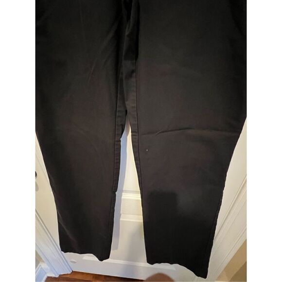 Dockers Khaki Goodness Inside Bootcut black khakis size 10 long tall - Picture 11 of 12